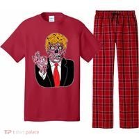Zombie Donald Trump Funny Halloween Pajama Set thumb 0