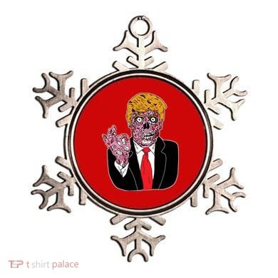 Zombie Donald Trump Funny Halloween Ornament
