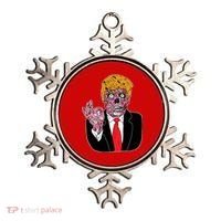Zombie Donald Trump Funny Halloween Ornament thumb 0
