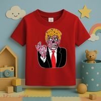 Zombie Donald Trump Funny Halloween Toddler T-Shirt thumb 3