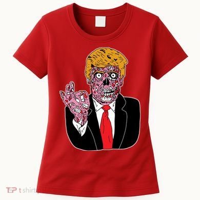 Zombie Donald Trump Funny Halloween Women's T-Shirt