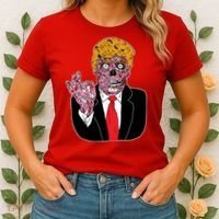 Zombie Donald Trump Funny Halloween Women's T-Shirt thumb 2