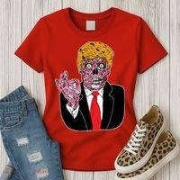 Zombie Donald Trump Funny Halloween Women's T-Shirt thumb 3