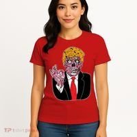 Zombie Donald Trump Funny Halloween Women's T-Shirt thumb 4