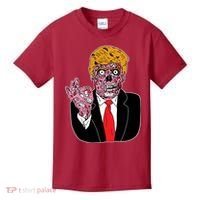 Zombie Donald Trump Funny Halloween Kids T-Shirt thumb 0
