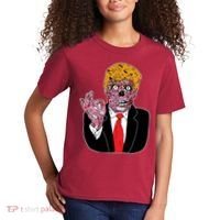Zombie Donald Trump Funny Halloween Kids T-Shirt thumb 2