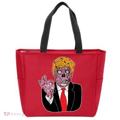 Zombie Donald Trump Funny Halloween Tote Bag