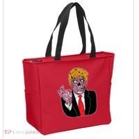 Zombie Donald Trump Funny Halloween Tote Bag thumb 2