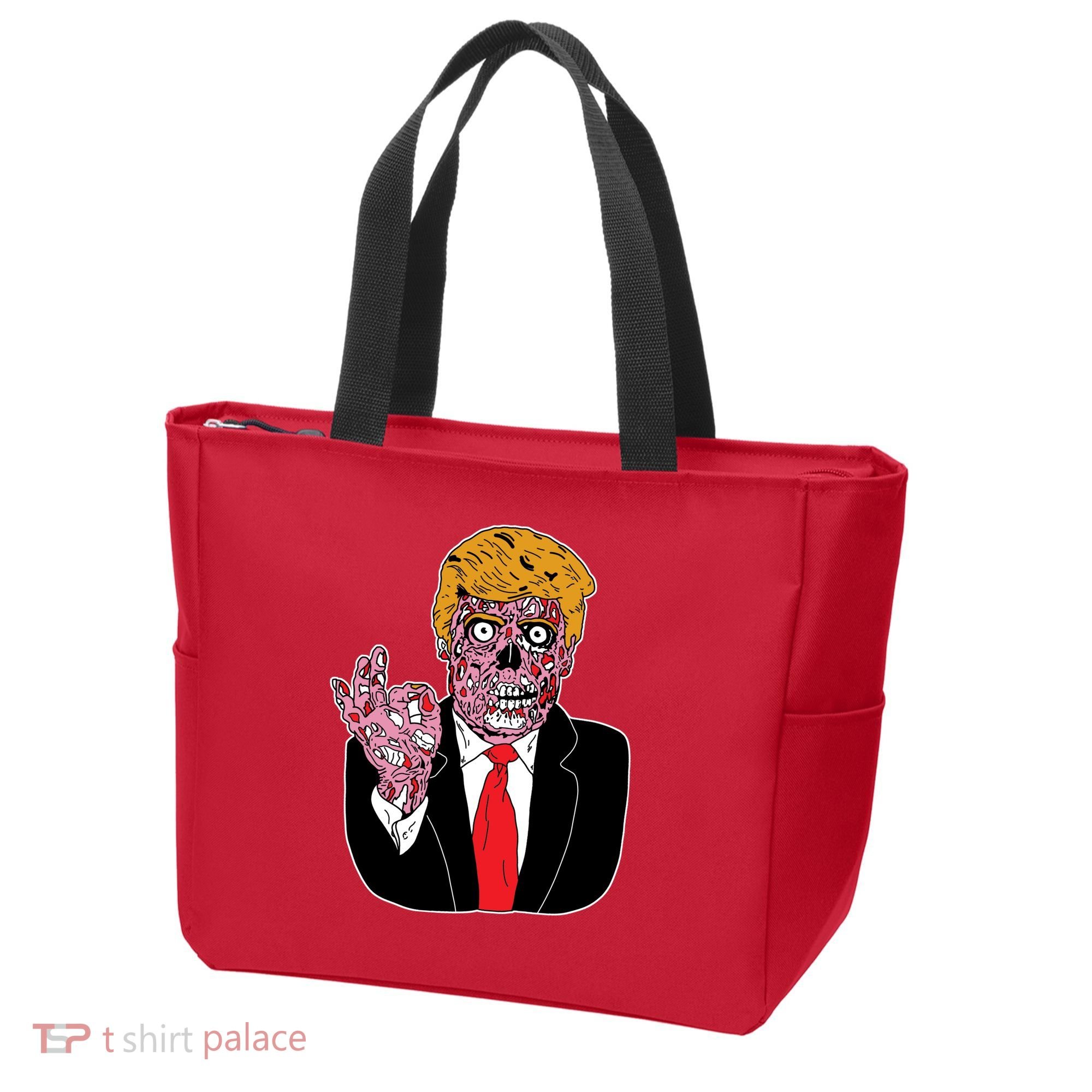 Zombie Donald Trump Funny Halloween Tote Bag