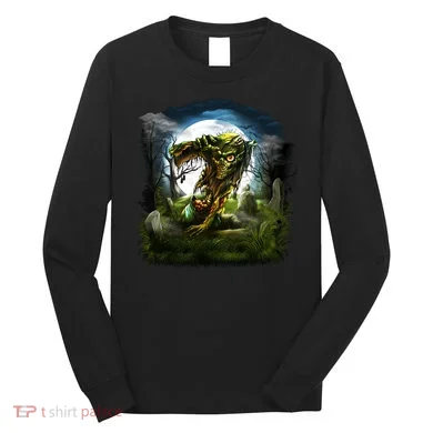 Zombie Grave Halloween Long Sleeve Shirt