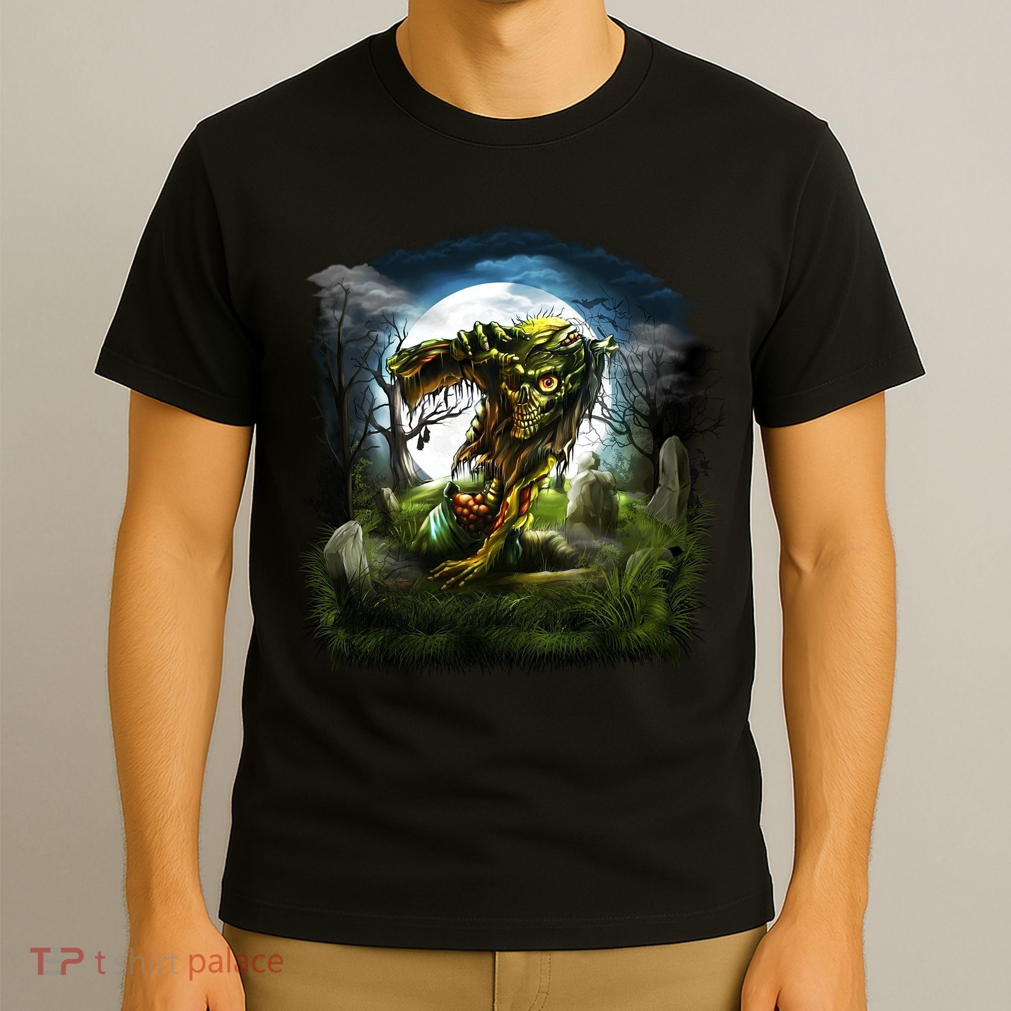 Zombie Grave Halloween T-Shirt