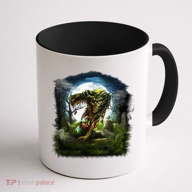Zombie Grave Halloween Coffee Mug back