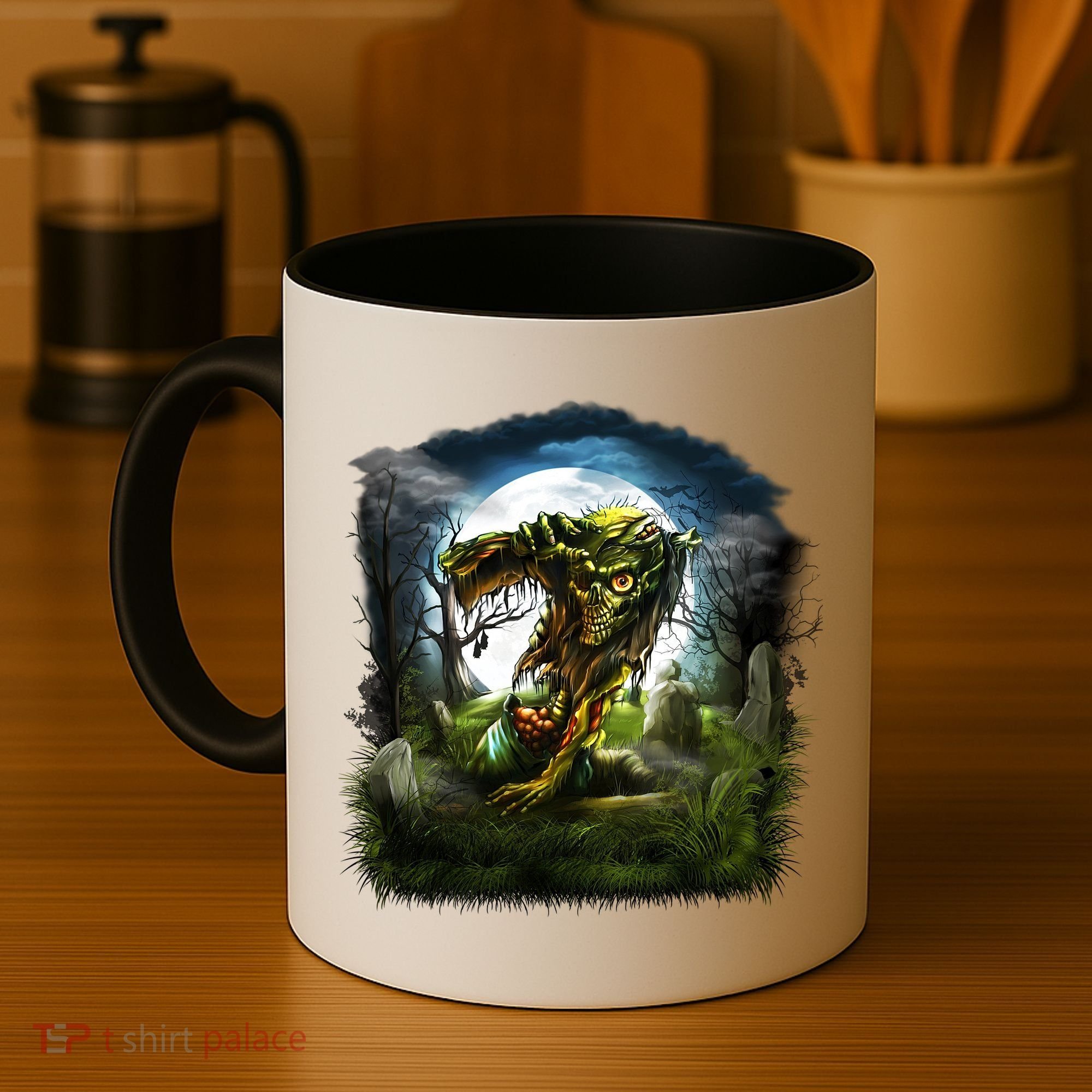 Zombie Grave Halloween Coffee Mug