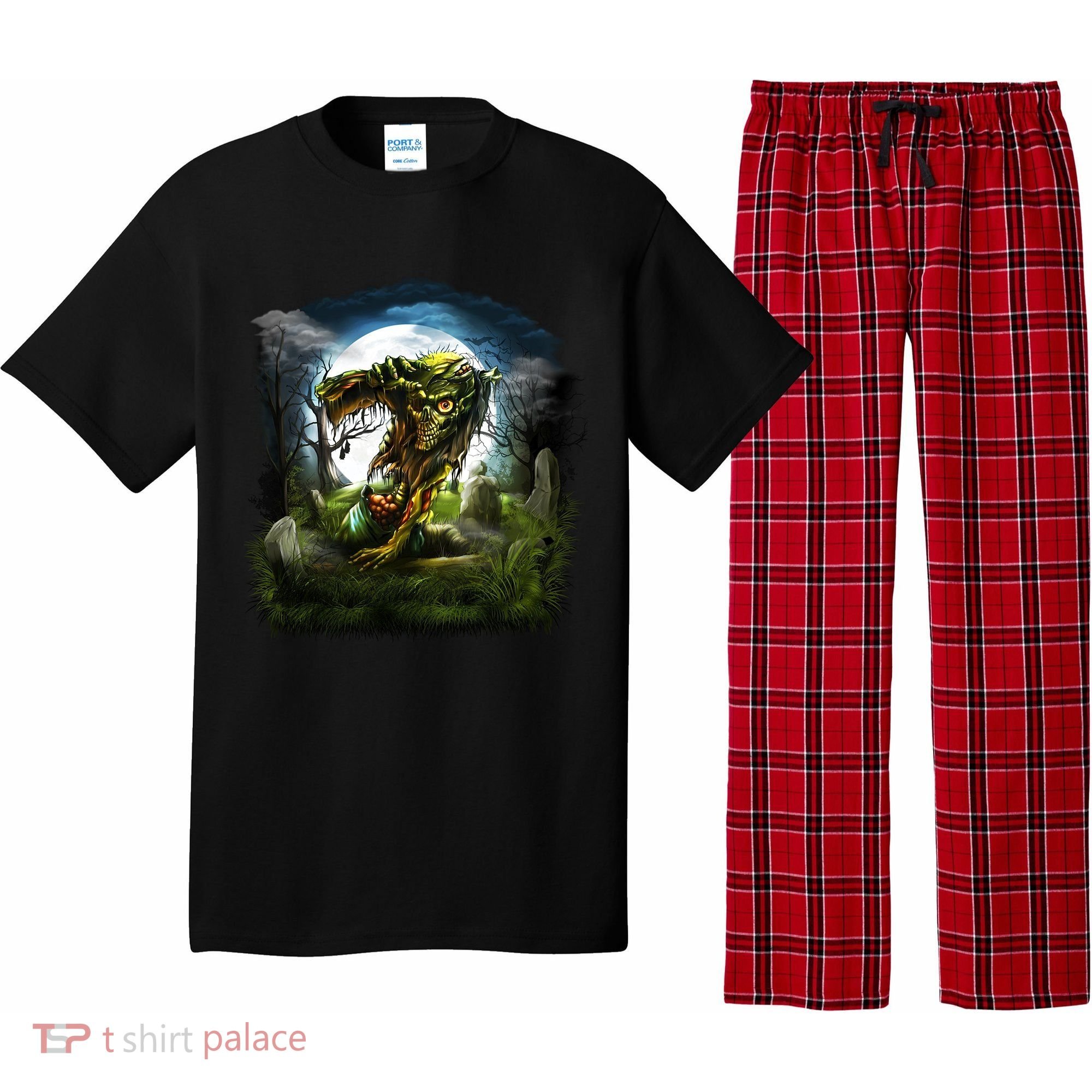 Zombie Grave Halloween Pajama Set