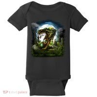 Zombie Grave Halloween Baby Bodysuit thumb 0