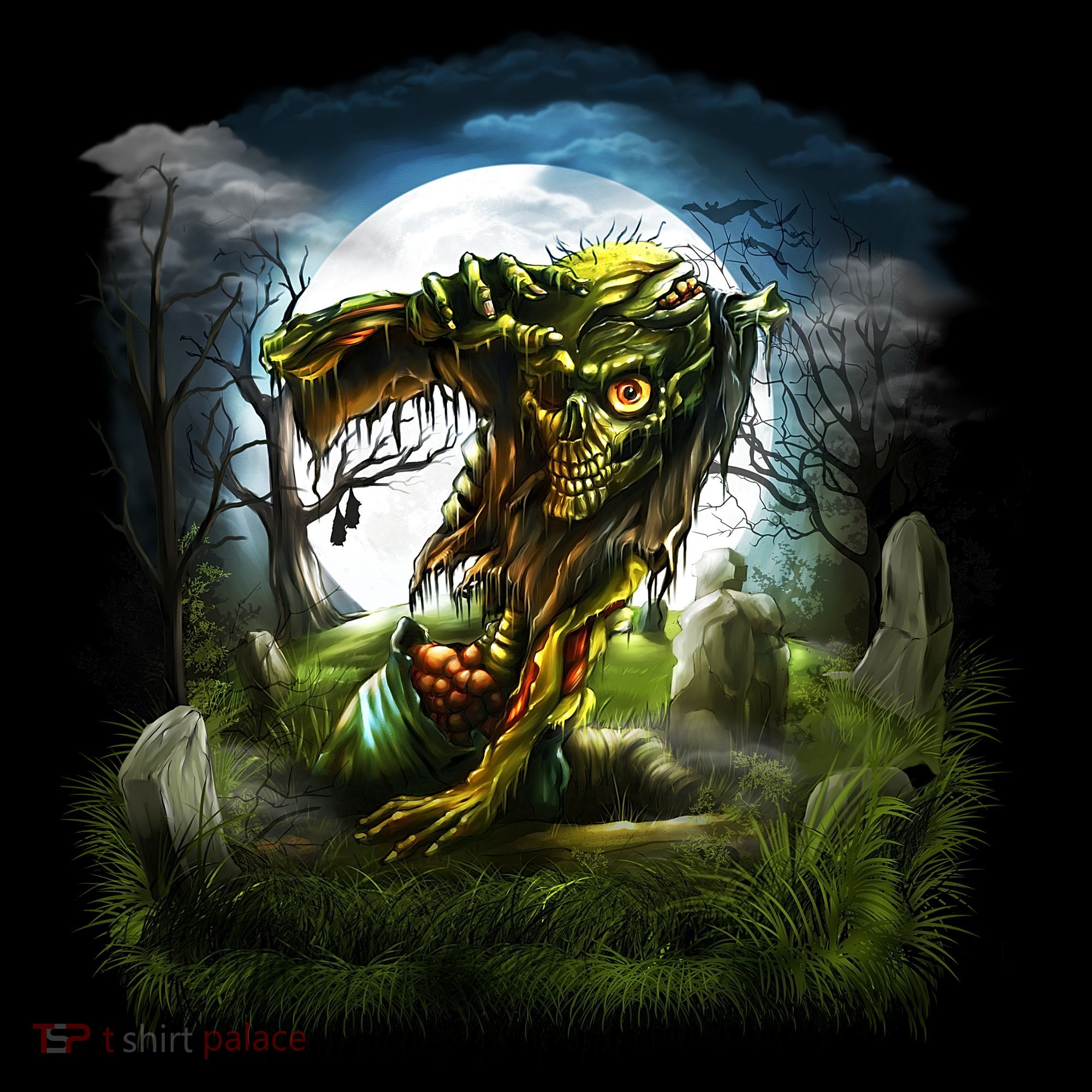 Zombie Grave Halloween Baby Bodysuit