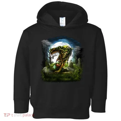 Zombie Grave Halloween Toddler Hoodie