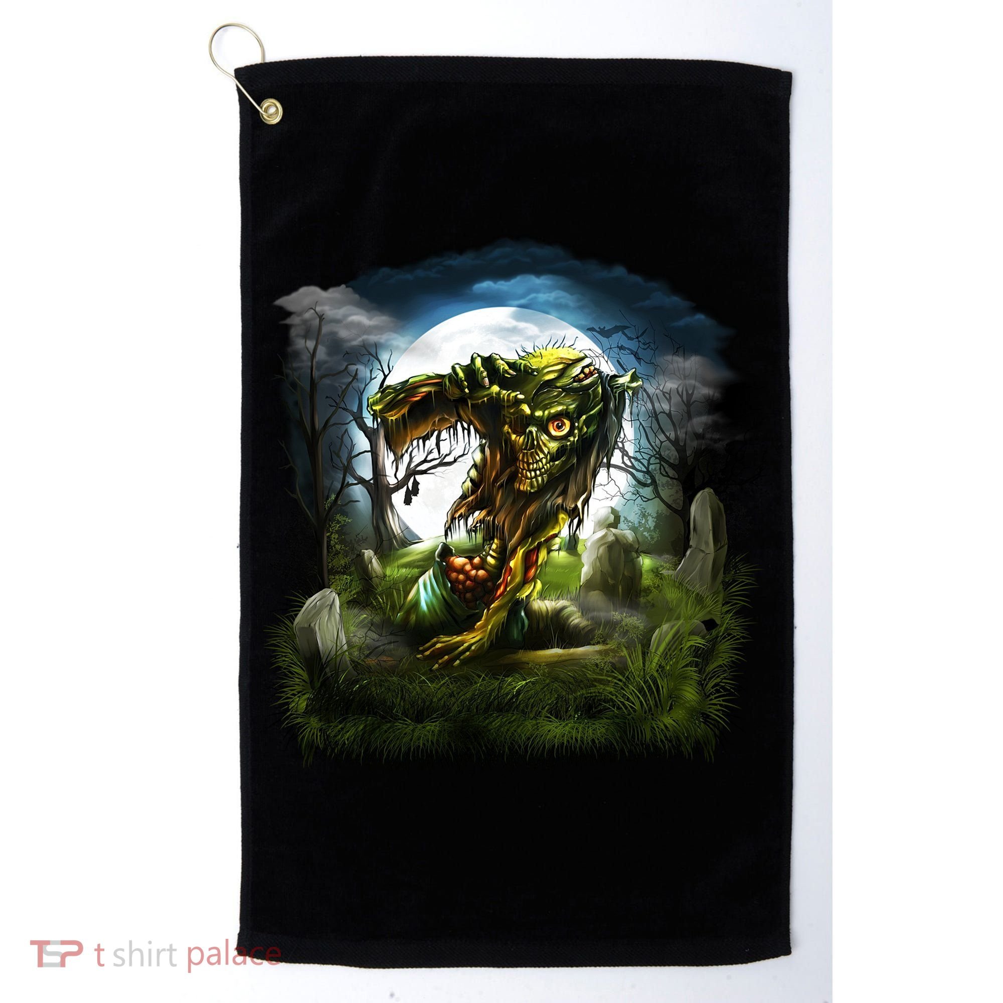 Zombie Grave Halloween Golf Towel