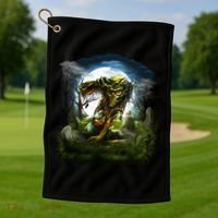 Zombie Grave Halloween Golf Towel thumb 1