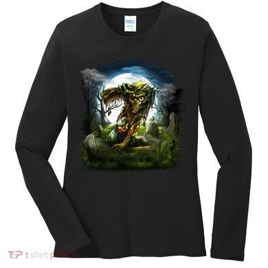 Zombie Grave Halloween Women's Long Sleeve Shirt
