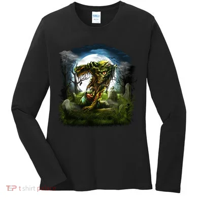 Zombie Grave Halloween Women's Long Sleeve Shirt