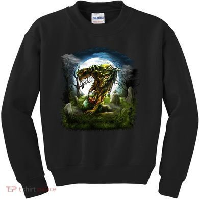 Zombie Grave Halloween Kids Sweatshirt