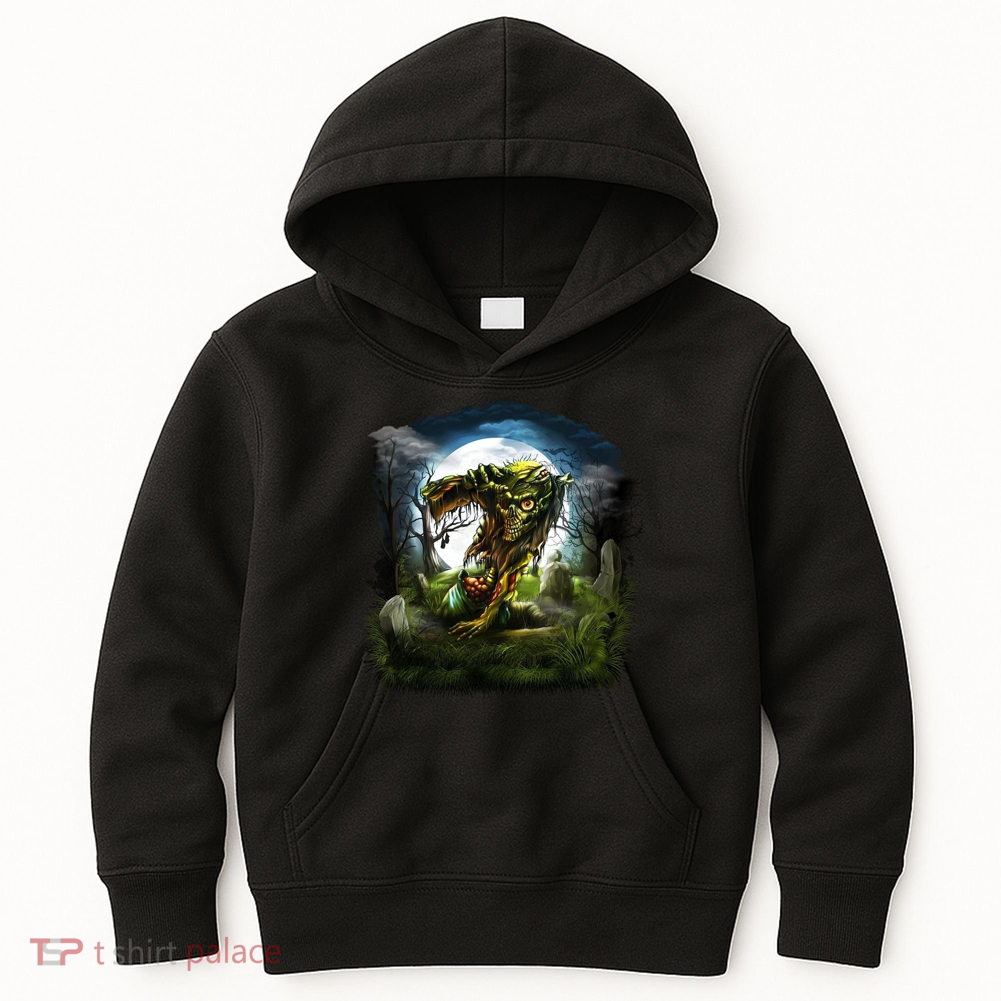 Zombie Grave Halloween Kids Hoodie