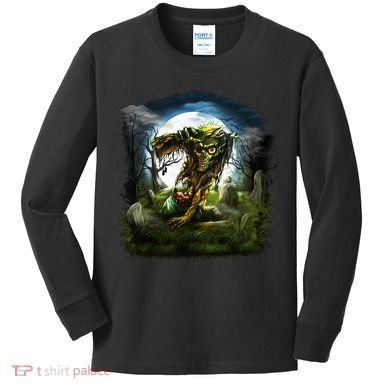 Zombie Grave Halloween Kids Long Sleeve Shirt