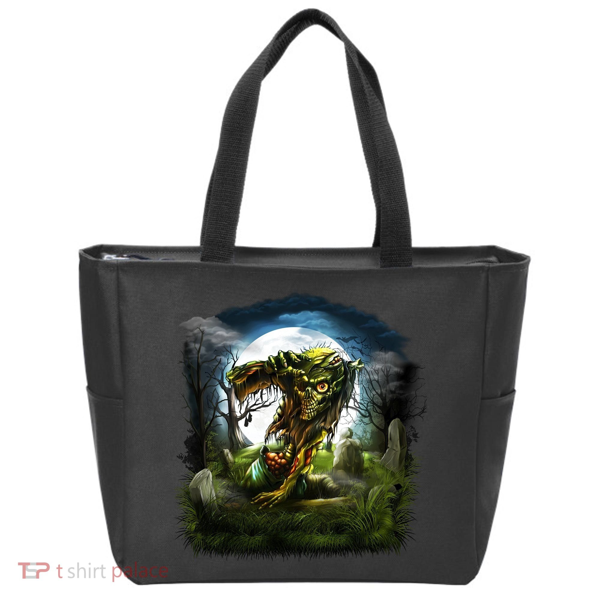 Zombie Grave Halloween Tote Bag