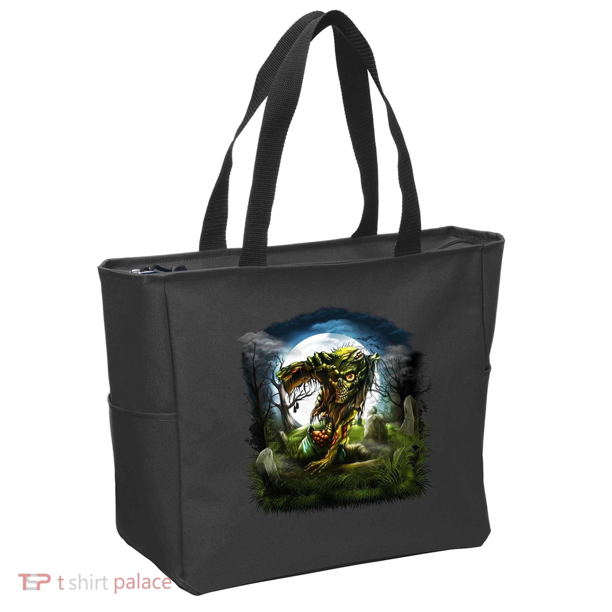 Zombie Grave Halloween Tote Bag