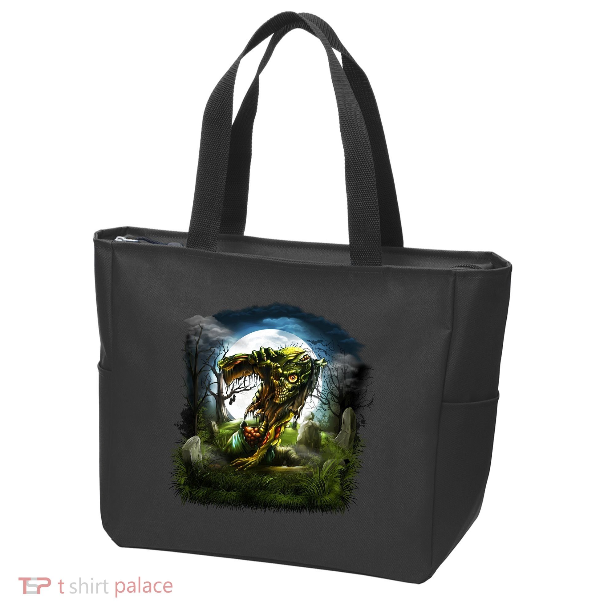 Zombie Grave Halloween Tote Bag