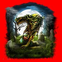 Zombie Grave Halloween Santa Hat thumb 1