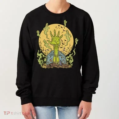 Zombie Hand Ghost Graveyard Women's Sweatshirt
