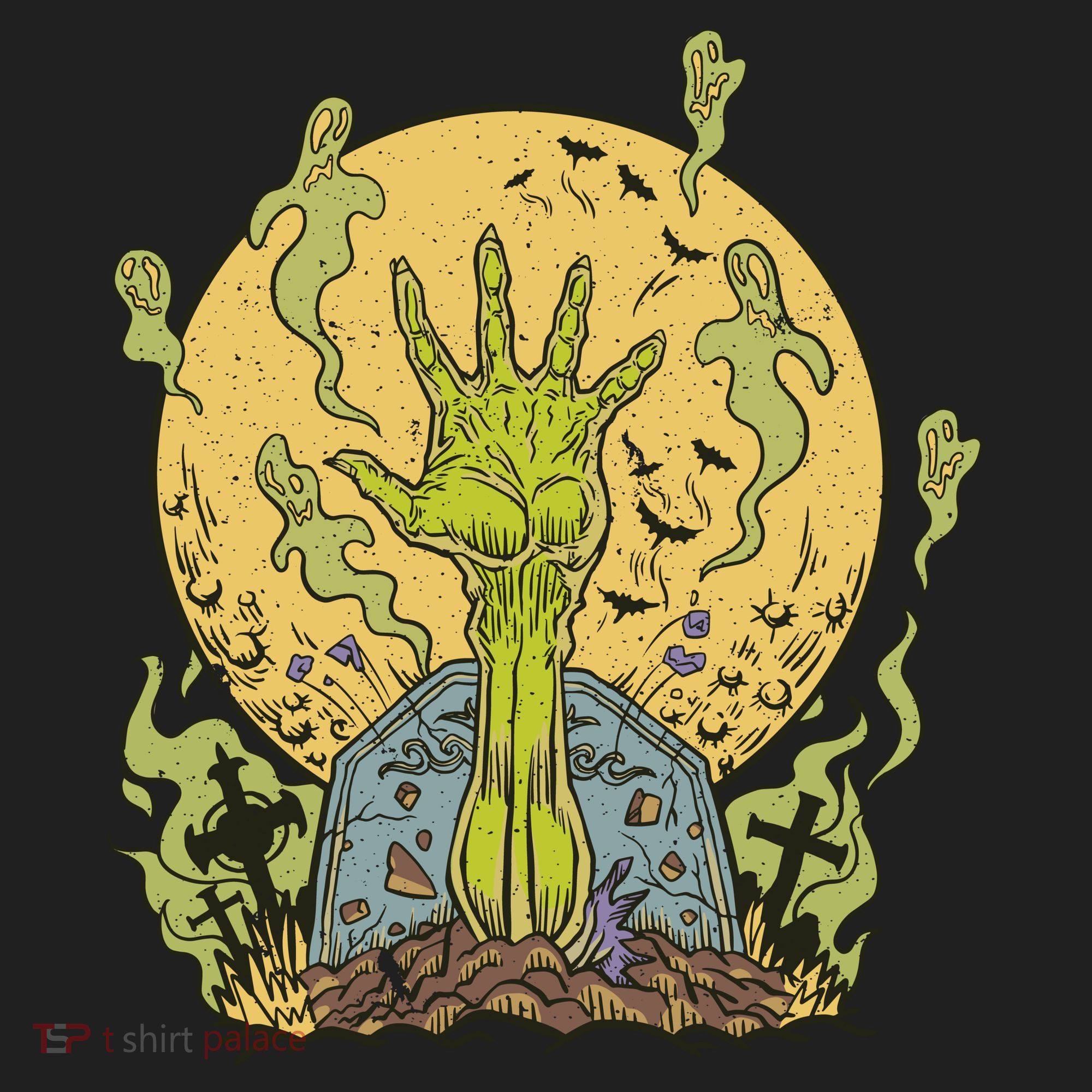 Zombie Hand Ghost Graveyard Women's Sweatshirt