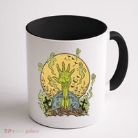 Zombie Hand Ghost Graveyard Coffee Mug thumb 1