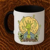 Zombie Hand Ghost Graveyard Coffee Mug thumb 2