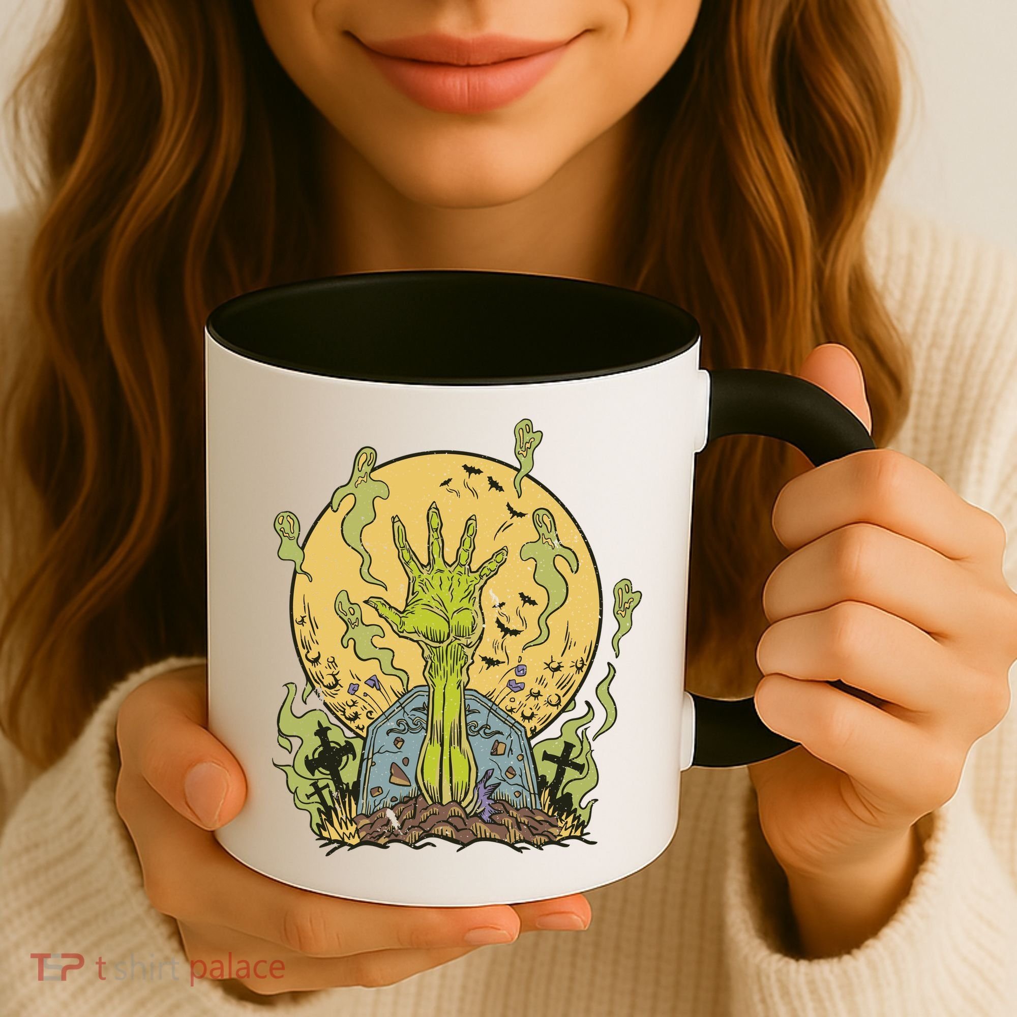 Zombie Hand Ghost Graveyard Coffee Mug