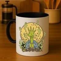 Zombie Hand Ghost Graveyard Coffee Mug thumb 4