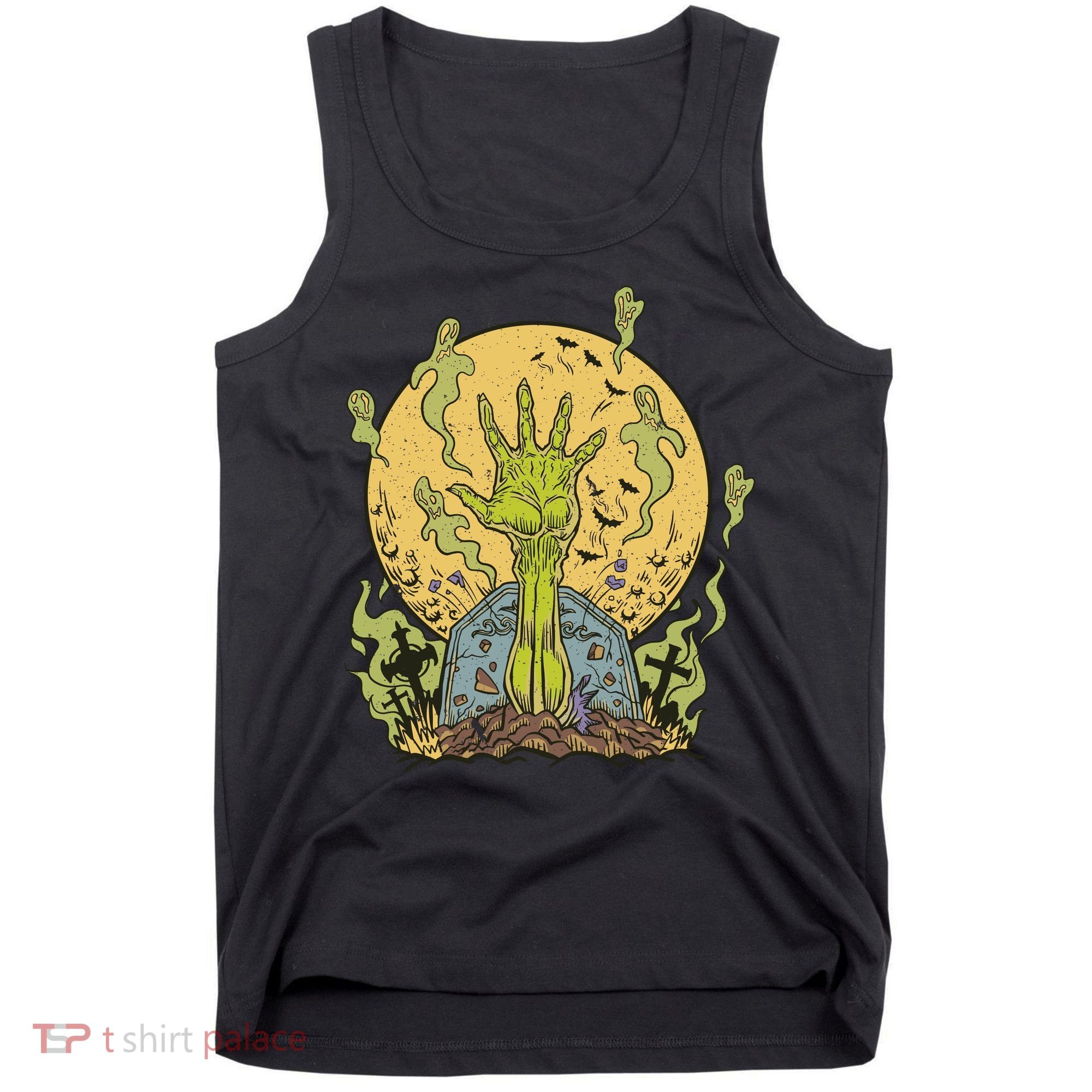 Zombie Hand Ghost Graveyard Tank Top
