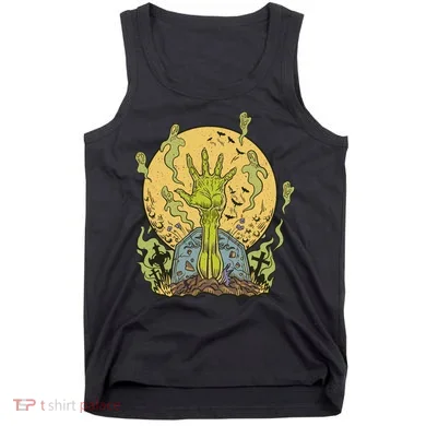 Zombie Hand Ghost Graveyard Tank Top
