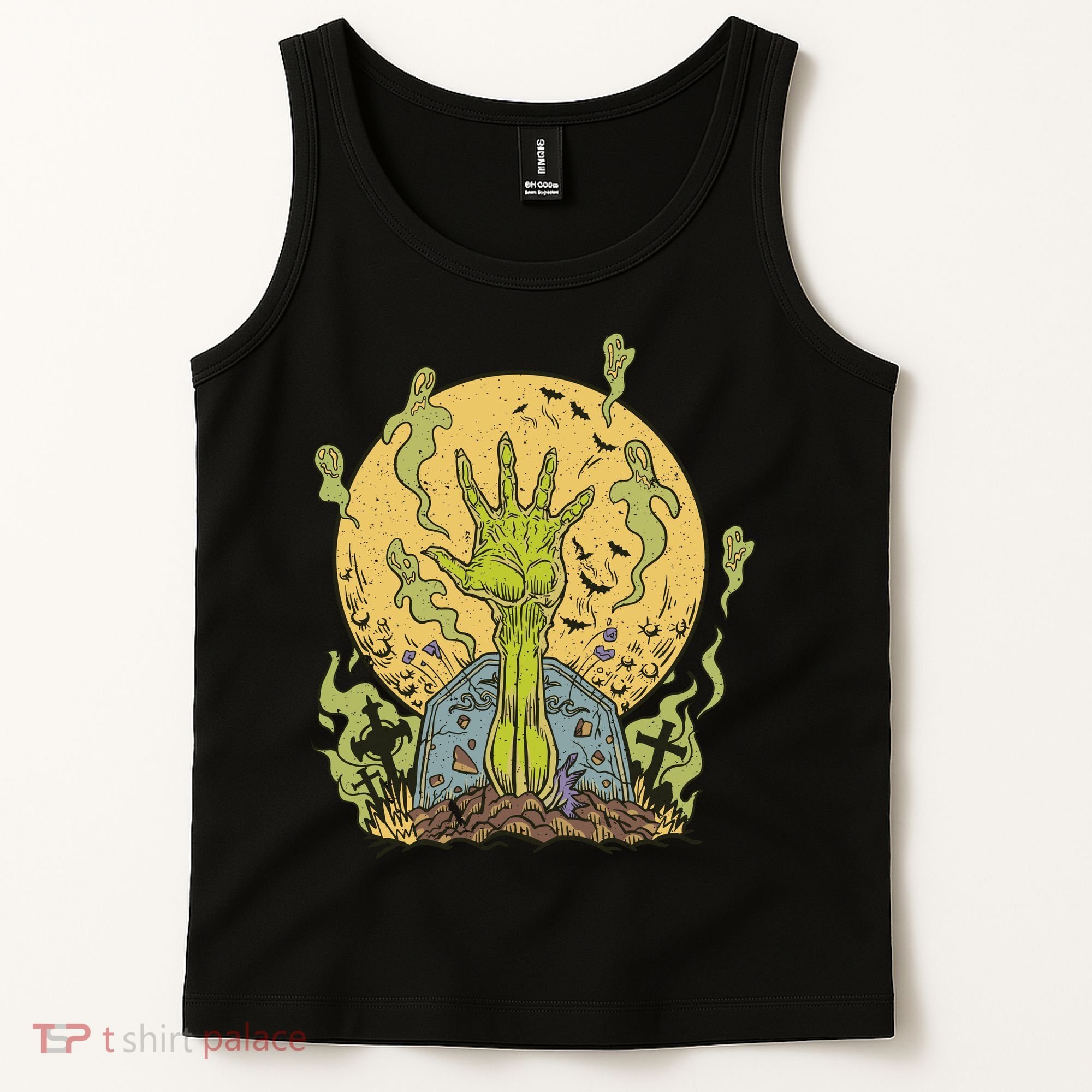 Zombie Hand Ghost Graveyard Tank Top