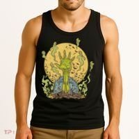 Zombie Hand Ghost Graveyard Tank Top thumb 3