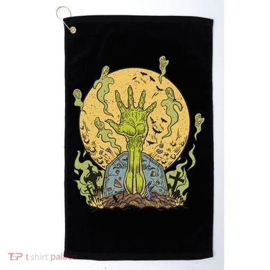 Zombie Hand Ghost Graveyard Golf Towel