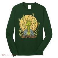 Zombie Hand Ghost Graveyard Long Sleeve Shirt thumb 0