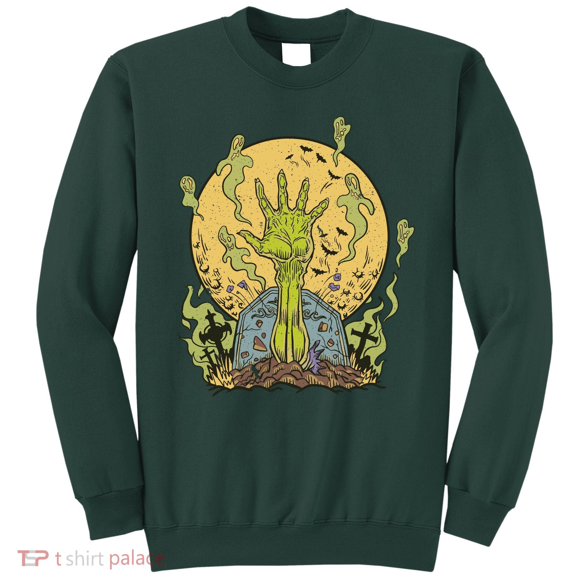 Zombie Hand Ghost Graveyard Sweatshirt