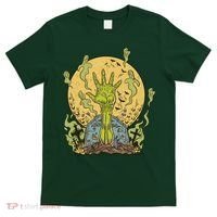 Zombie Hand Ghost Graveyard T-Shirt thumb 0