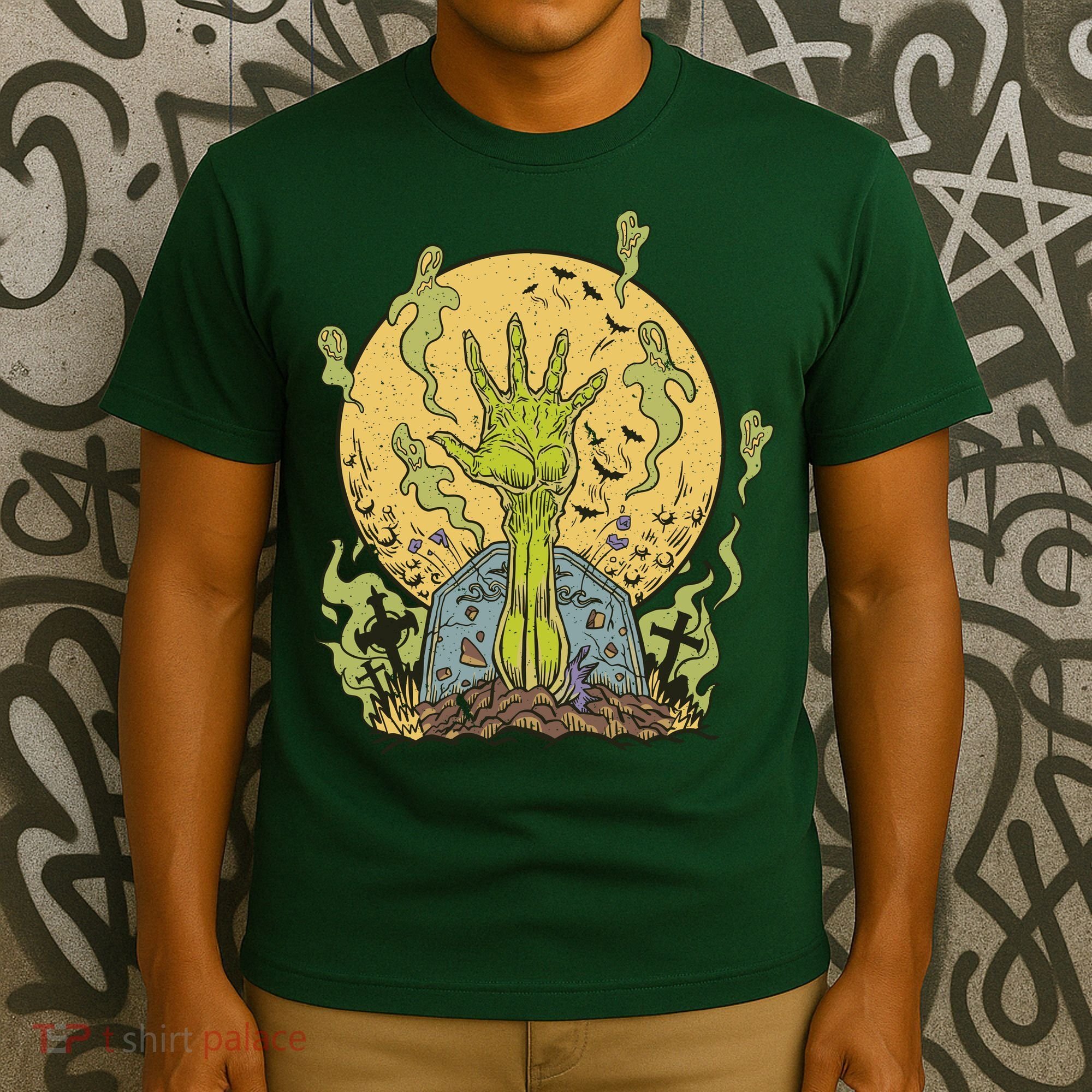 Zombie Hand Ghost Graveyard T-Shirt