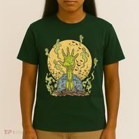 Zombie Hand Ghost Graveyard T-Shirt thumb 4