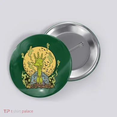 Zombie Hand Ghost Graveyard Button