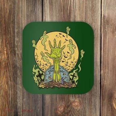 Zombie Hand Ghost Graveyard Coaster